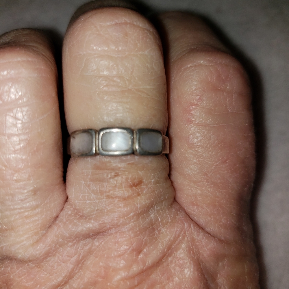 SS stone brand new ring